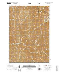 USGS US Topo 7.5-minute map for Little Soldier Mountain ID 2020