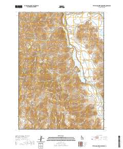 USGS US Topo 7.5-minute map for Little Wood River Reservoir ID 2020