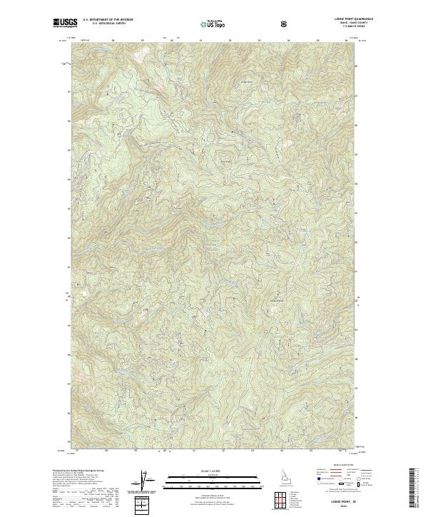 US Topo 7.5-minute map for Lodge Point ID