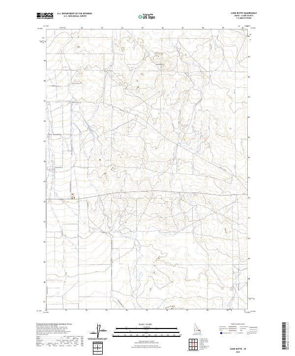 US Topo 7.5-minute map for Lone Butte ID