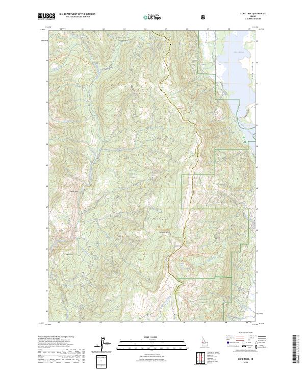 US Topo 7.5-minute map for Lone Tree ID