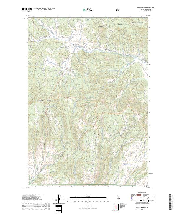 US Topo 7.5-minute map for Lookout Point ID