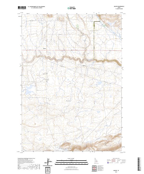 US Topo 7.5-minute map for Macon ID