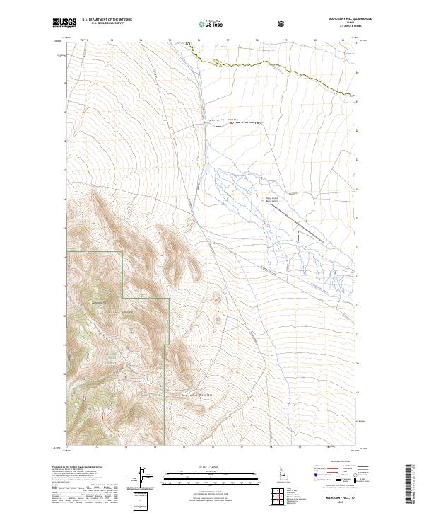 US Topo 7.5-minute map for Mahogany Hill ID