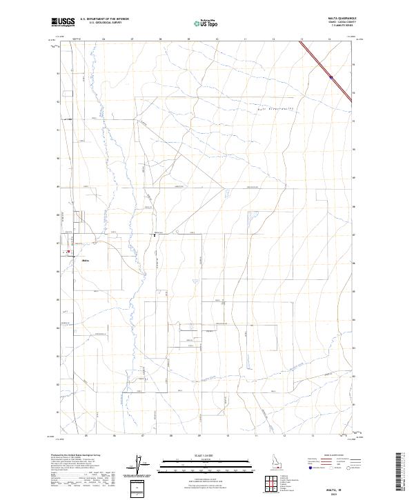 US Topo 7.5-minute map for Malta ID