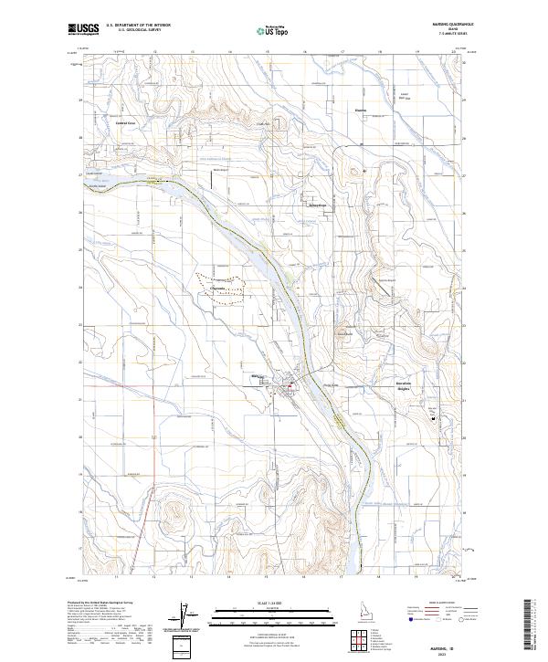 US Topo 7.5-minute map for Marsing ID