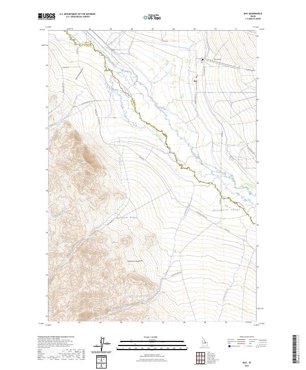 US Topo 7.5-minute map for May ID