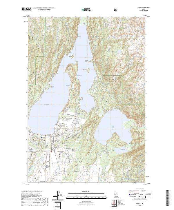 US Topo 7.5-minute map for McCall ID