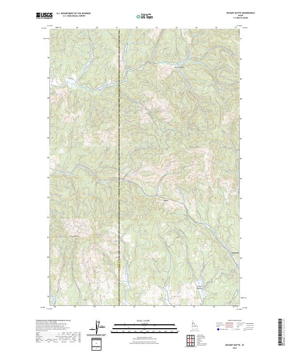 US Topo 7.5-minute map for McGary Butte ID