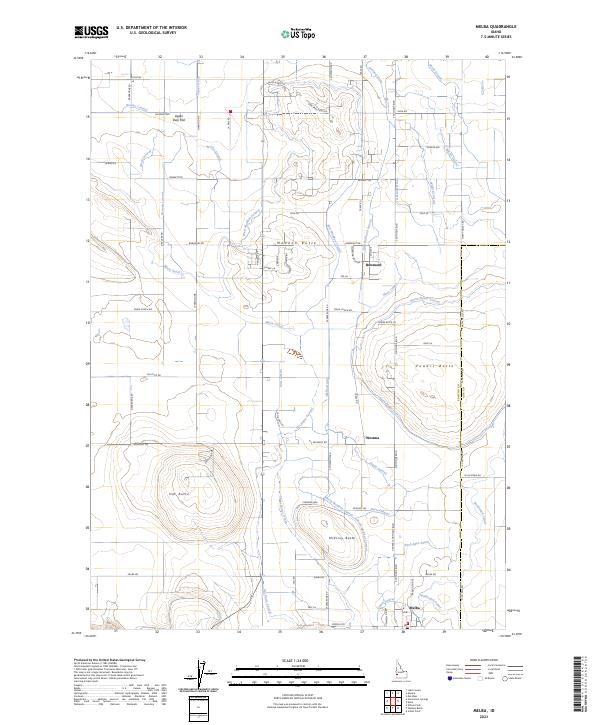 US Topo 7.5-minute map for Melba ID