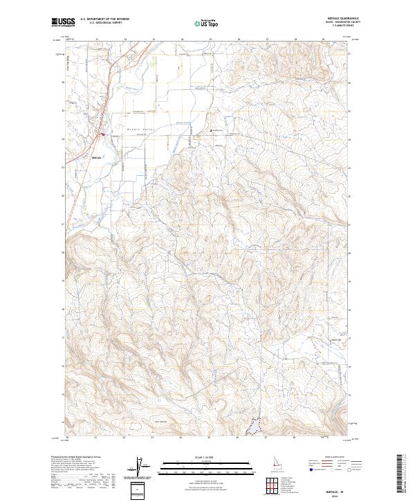 US Topo 7.5-minute map for Midvale ID