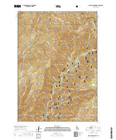 USGS US Topo 7.5-minute map for Miller Mountain West ID 2020