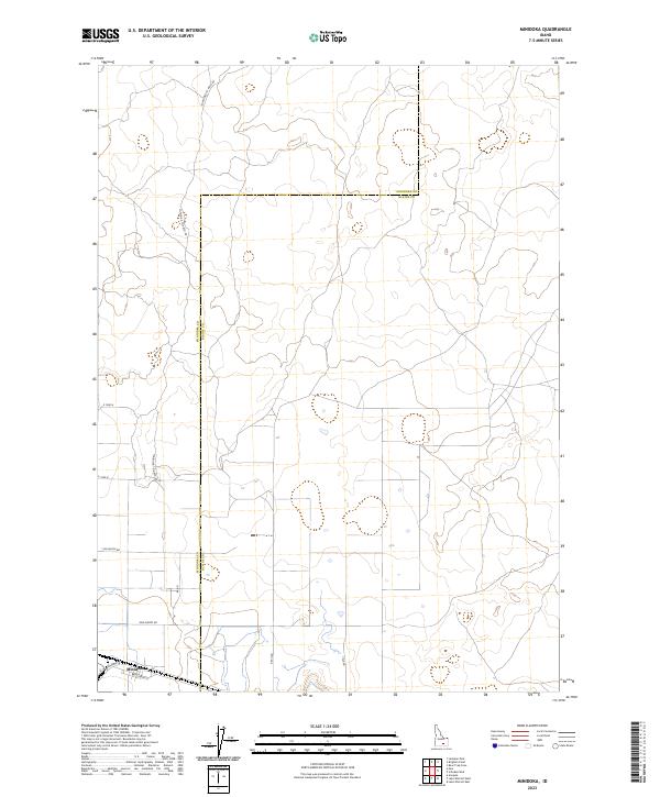 US Topo 7.5-minute map for Minidoka ID