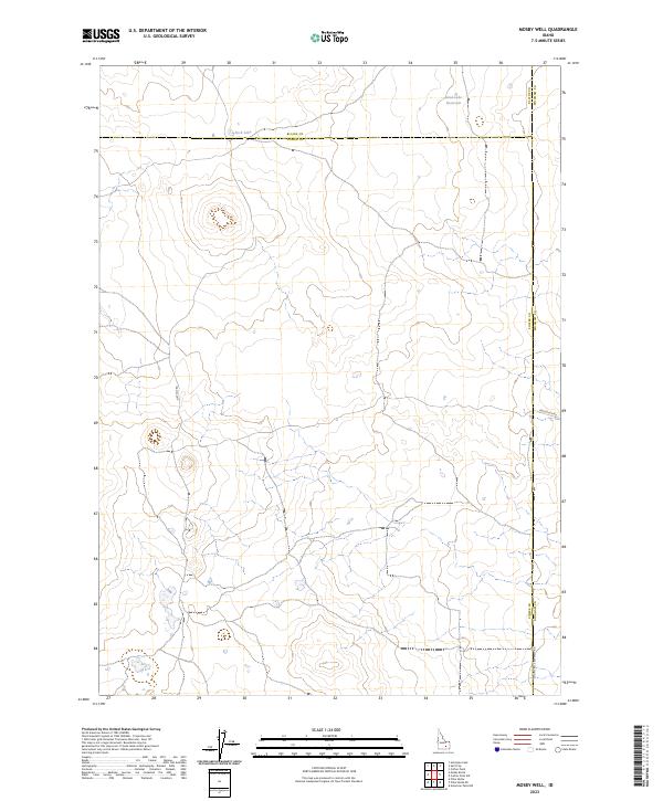 US Topo 7.5-minute map for Mosby Well ID