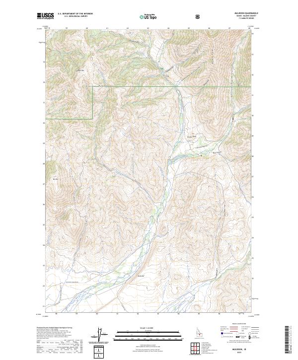 US Topo 7.5-minute map for Muldoon ID