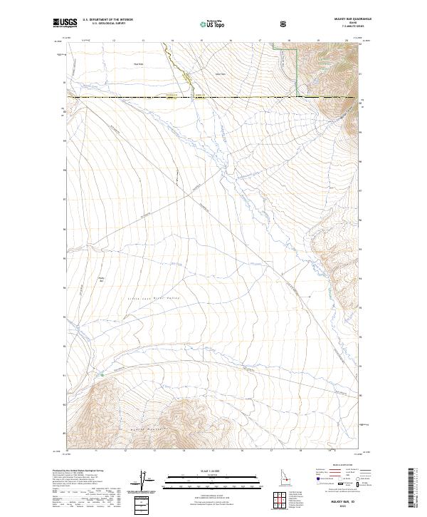 US Topo 7.5-minute map for Mulkey Bar ID