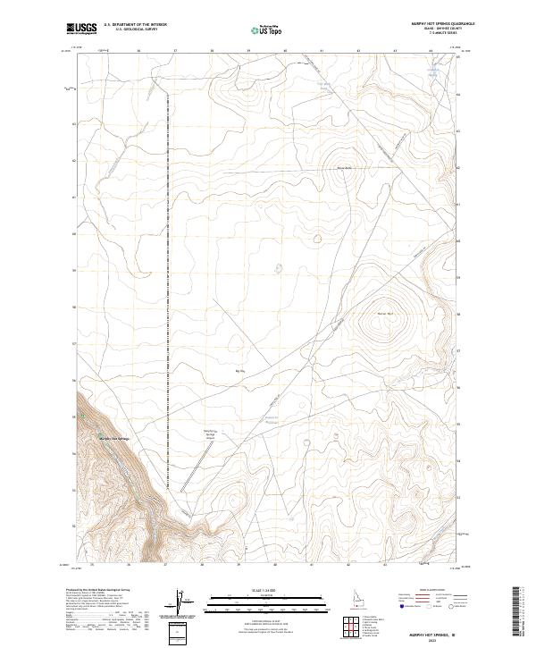 US Topo 7.5-minute map for Murphy Hot Springs ID