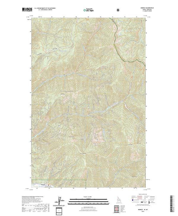 US Topo 7.5-minute map for Murray IDMT