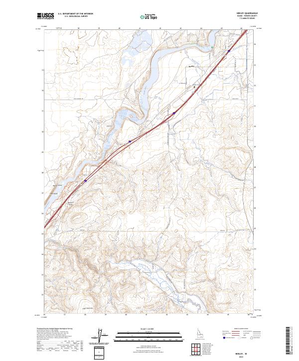 US Topo 7.5-minute map for Neeley ID