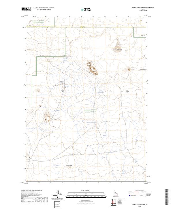 US Topo 7.5-minute map for North Laidlaw Butte ID