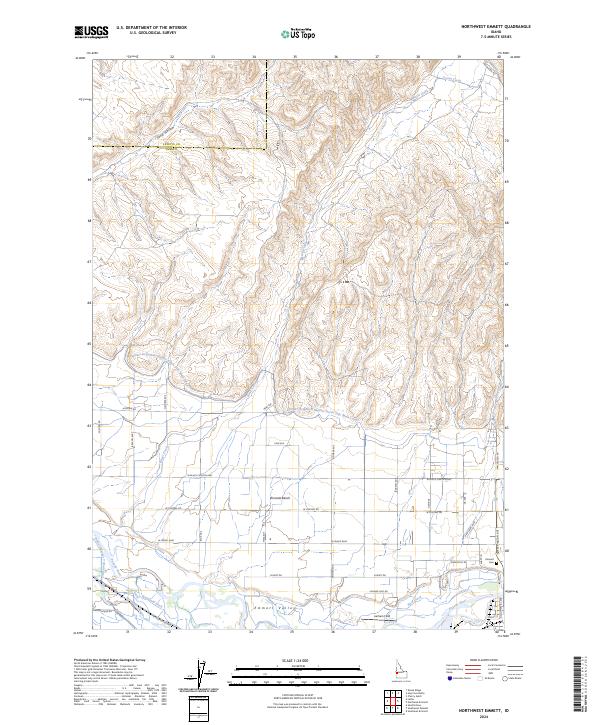 US Topo 7.5-minute map for Northwest Emmett ID