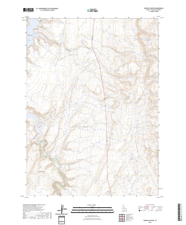 US Topo 7.5-minute map for Norton Canyon ID