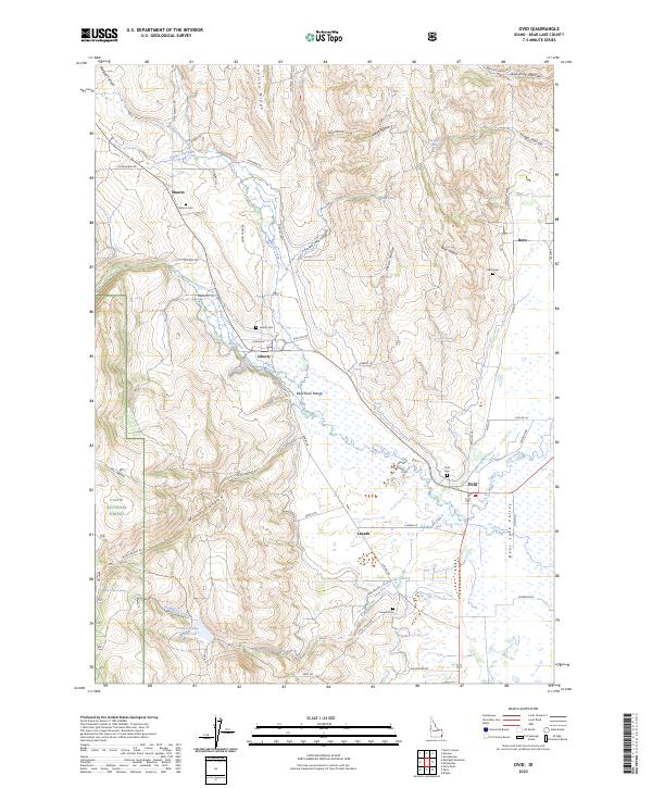 US Topo 7.5-minute map for Ovid ID