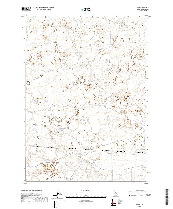 US Topo 7.5-minute map for Owinza ID