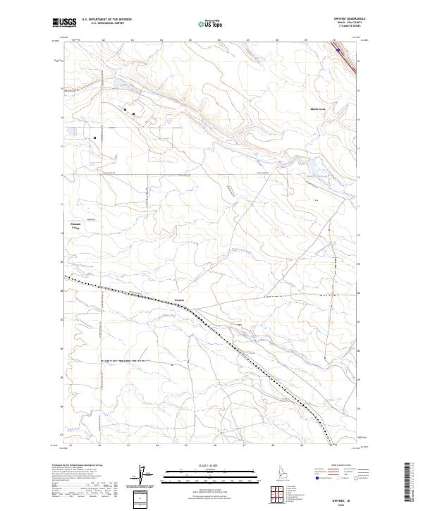 Us Topo 75 Minute Map For Owyhee Id American Map Store