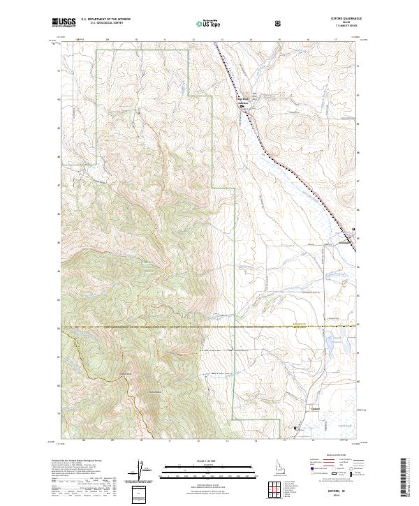 US Topo 7.5-minute map for Oxford ID