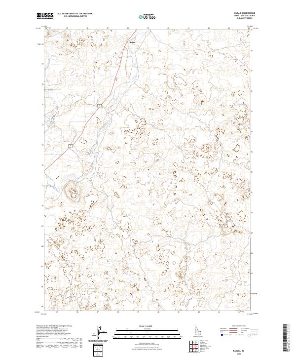 US Topo 7.5-minute map for Pagari ID