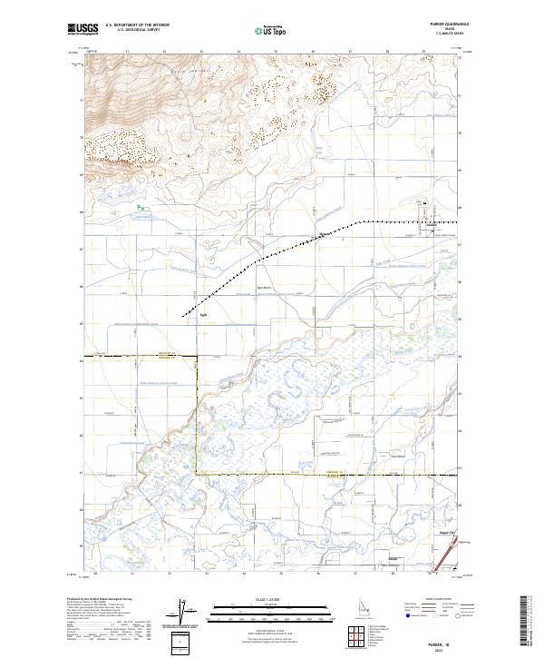 US Topo 7.5-minute map for Parker ID