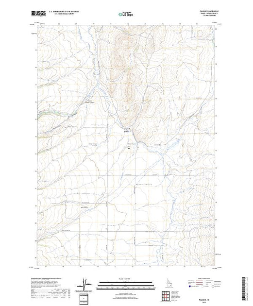 US Topo 7.5-minute map for Pauline ID – American Map Store