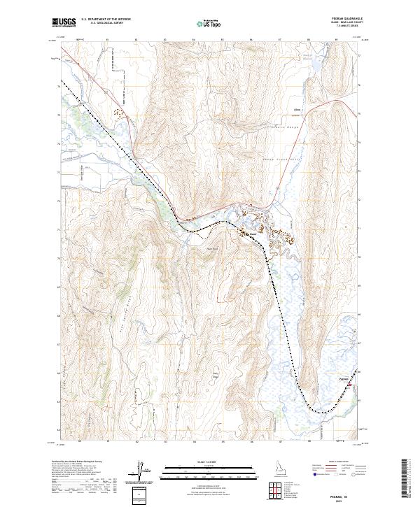 US Topo 7.5-minute map for Pegram ID