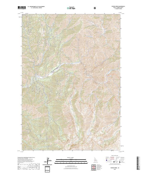 US Topo 7.5-minute map for Phifer Creek ID