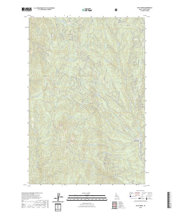 US Topo 7.5-minute map for Pilot Knob ID