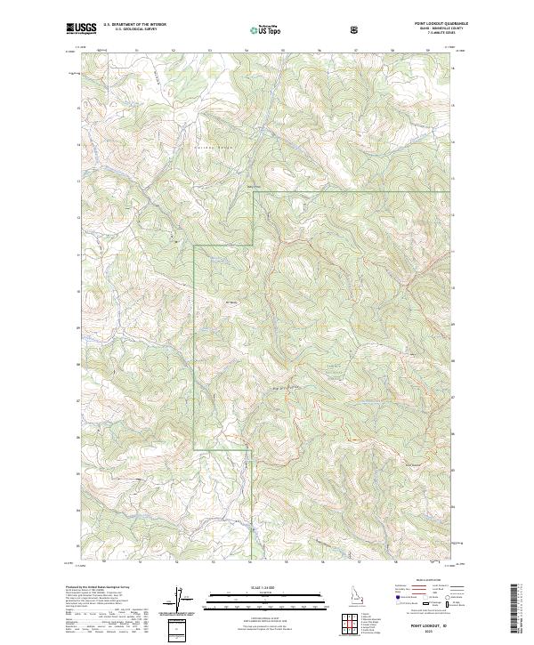 US Topo 7.5-minute map for Point Lookout ID