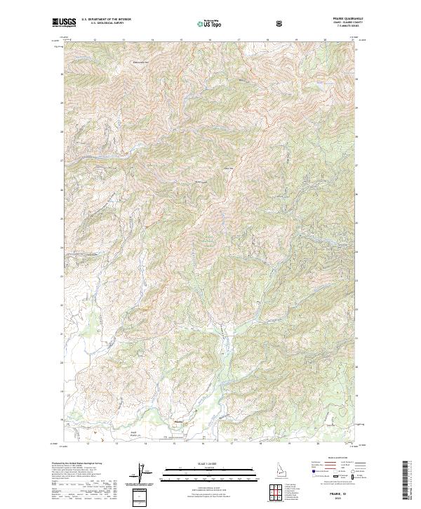 US Topo 7.5-minute map for Prairie ID