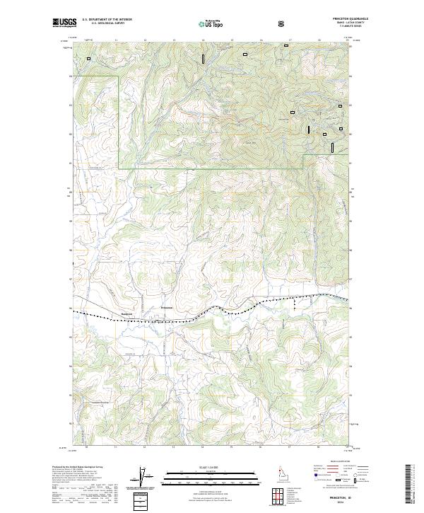 US Topo 7.5-minute map for Princeton ID