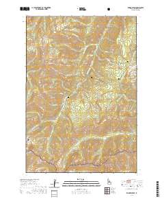 USGS US Topo 7.5-minute map for Rainbow Peak ID 2020