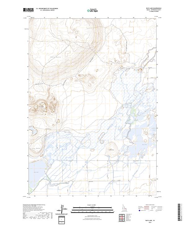 US Topo 7.5-minute map for Rays Lake ID