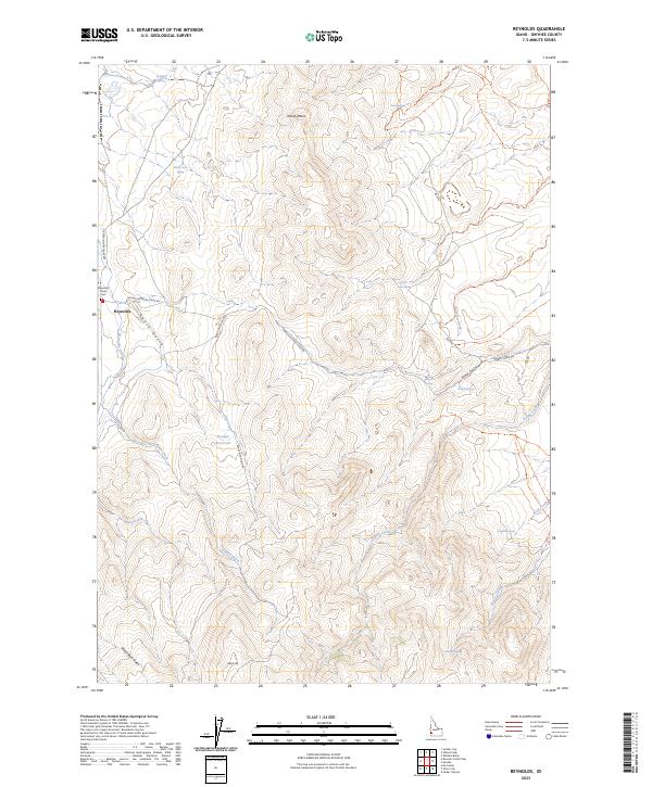 US Topo 7.5-minute map for Reynolds ID