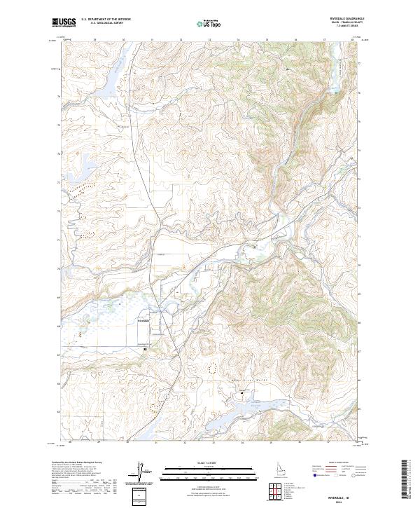 US Topo 7.5-minute map for Riverdale ID