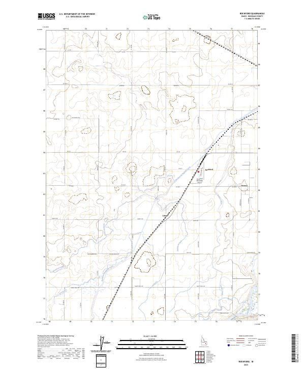 US Topo 7.5-minute map for Rockford ID