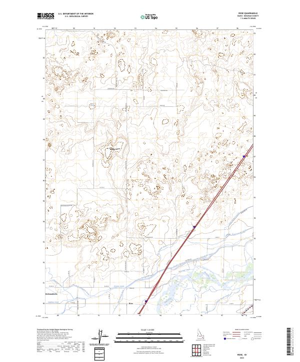 US Topo 7.5-minute map for Rose ID