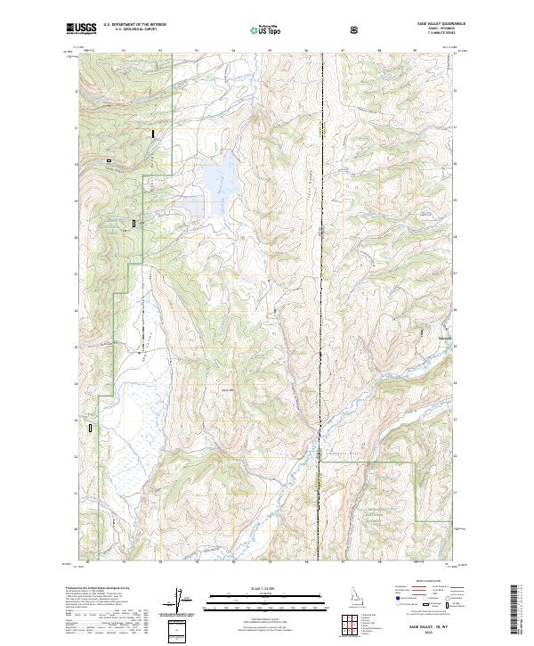 US Topo 7.5-minute map for Sage Valley IDWY