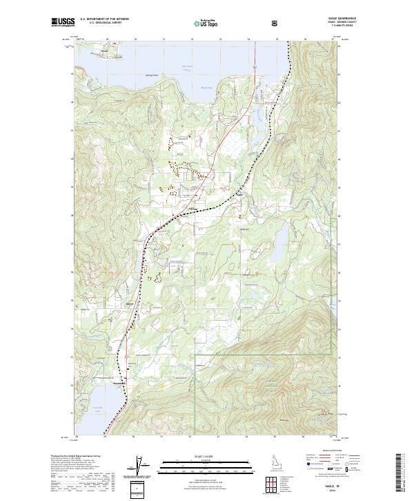 US Topo 7.5-minute map for Sagle ID