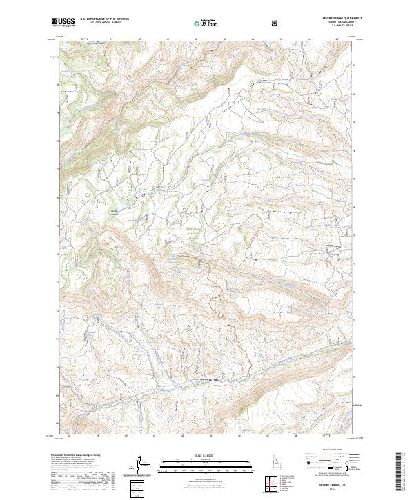 US Topo 7.5-minute map for Severe Spring ID