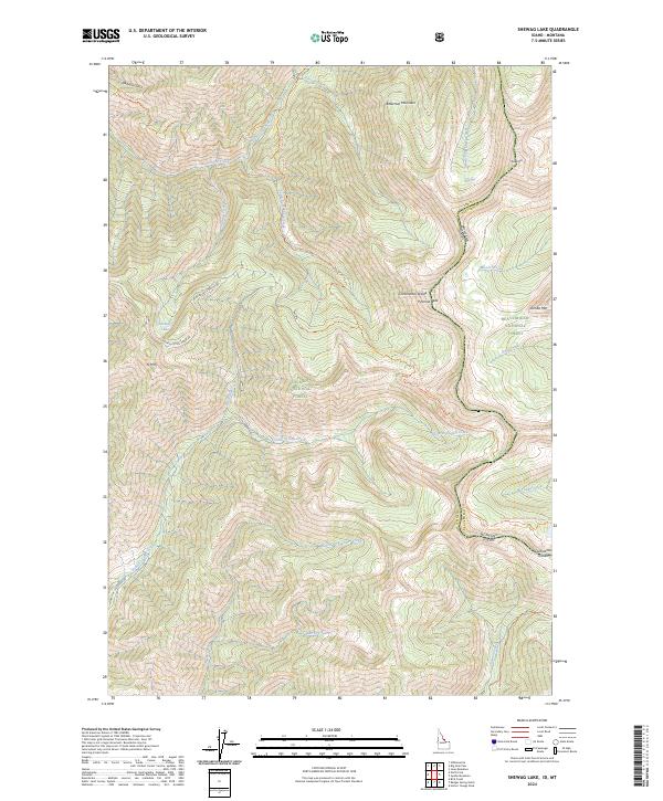 US Topo 7.5-minute map for Shewag Lake IDMT