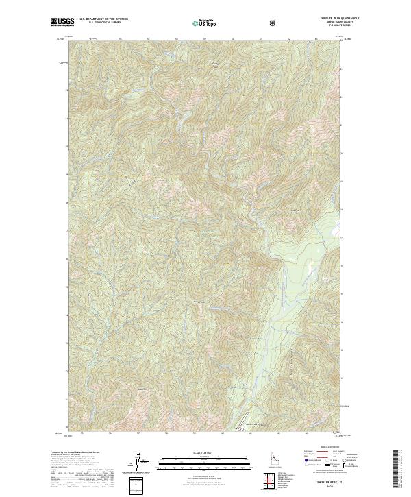 US Topo 7.5-minute map for Shissler Peak ID